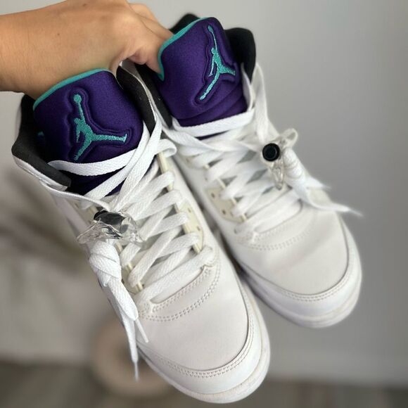 2013 Nike Air Jordan 5 V Retro Grape Youth SZ 6.5Y - Picture 3 of 9